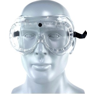 lot 104 image: MSRP $300 1 Case (20 Goggles) High Quality Ultimate Industrial Inc Safety Goggles SG-204&nbspAnti Fog Protective Scratch Resistant UV Ventilated Clear&nbspGoggles Fits Over Glasses Adjustable Bands For At&nbspWork, Job Site, School, Lab &amp More