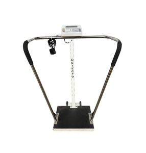 lot 3 image: MSRP $1500 Medical Clinic Cardinal Detecto 758C 600 lb. Capacity Bariatric Scale Digital Display With Handrails - Great For Patients Who Are A Little Unsteady On Their Feet