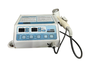 lot 47 image: MSRP $2000 Rich-Mar Therasound 3.5 Chiropractic Therapeutic Ultrasound Machine - Patented Therapy Hammer transducer - 2cm2 &amp 5cm2 soundheads, 1 &amp 3 MHz frequencies, Continuous &amp Pulsed output - Good Working Condition