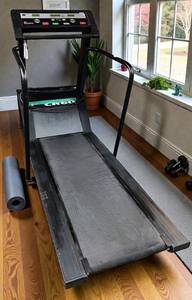 lot 13 image: MSRP $8000 Physical Therapy Rehab Clinic Professional Grade Medical Equipment Quinton Medtrack CR60 Treadmill With Handrails 400lb Capacity - Excellent Working Condition - Recently Removed From A PT Clinic