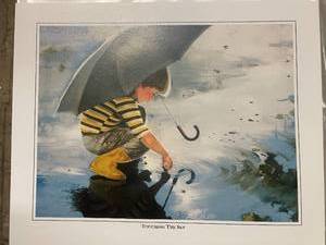 lot 50 image: Approximately 900 Touching The Sky Art Prints by Lelan