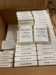 lot 64 image: Lot of 110 Orgel Probe A Quiz Game of Organ Trivia Card Games