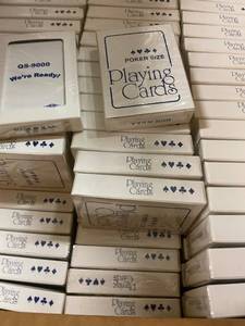 lot 65 image: Lot of 120 Poker Size Playing Cards Factory-Sealed Decks