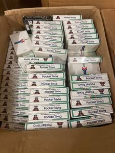 lot 67 image: Collection of Pocket Trivia Card Games Including Sports and Amtrak Editions