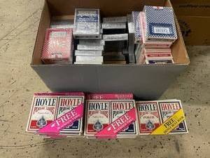 lot 71 image: Approximately 100 Decks of Poker Sized Playing Cards