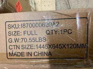 lot 87 image: Full Size Bed Frame, Boxed