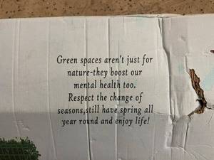 lot 90 image: Boxed Artificial Greenery Panel Wall Decor