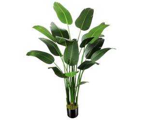 lot 91 image: XLLXO Artificial Strelitzia Bird of Paradise Plant with Pot