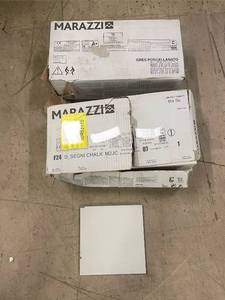 lot 131 image: 2 Boxes of Marazzi D_Segni Chalk Porcelain Tiles, 8x8 Inch