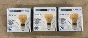 lot 134 image: Lot of 3 Dropsky DP08 Mosquito Attractant Fly Traps UV Light Insect Catchers