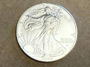 lot 8 image: 2024 1 oz Silver Eagle