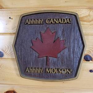 lot 29 image: Molson Canadian Beer Ad Display