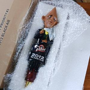 lot 81 image: Beer Tap Handle � 2012 Black Ale Point Brewery all original packaging NIB