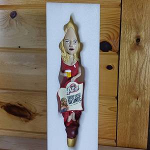 lot 85 image: Beer Tap Handle � Stevens Point Brewery all original packaging � Drop Dead Blonde