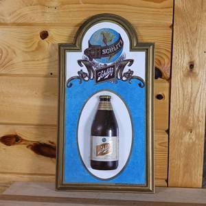 lot 153 image: Schlitz Sign with half beer bottle