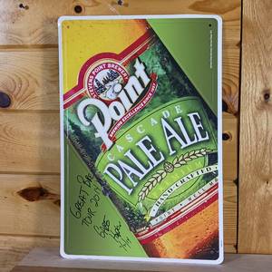 lot 159 image: Metal Point Cascade Pale Ale Sign � 2014 to Gabe Hopkins signed