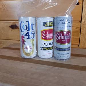 lot 224 image: Schmidts and Colt 45 Vintage Cans