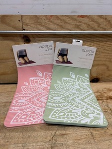 lot 61 image: Yoga Knee Mat by Apana Luxe (lot of 2)