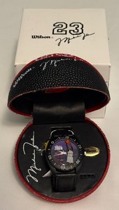 lot 10 image: Michael Jordan Vintage Wilson Watch - New In Box w Tags, Basketball (1)