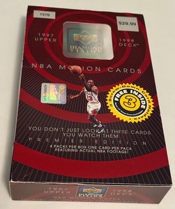 lot 19 image: Michae Jordan 1997-1998 Upper Deck Diamond Vision NBA Motion Cards BOX AND HOLDERS ONLY