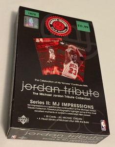 lot 20 image: Michael Jordan Tribute Series II MJ Impressions 30 Card Baseketball Ser In Box