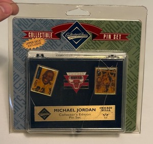lot 23 image: Michael Jordan Collectible Pin Set by Upper Deck New in Package