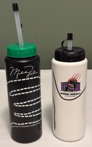 lot 27 image: (2) Michael Jordan Water Bottles, New - MJ Restaurant and McDonalds