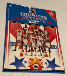 lot 29 image: 1992 Team USA Basketball Dream Team Poster Book - Michael Jordan