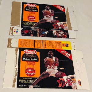 lot 32 image: (2) Farleys Michael Jordan Fruit Snack Boxes