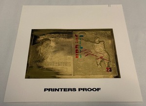 lot 8 image: Michael Jordan Skybox Z Force Gold Printers Proof Basketball Card - RARE