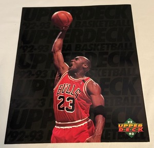 lot 50 image: Michael Jordan 1992-1193 Upper Deck Basketball Card Folder