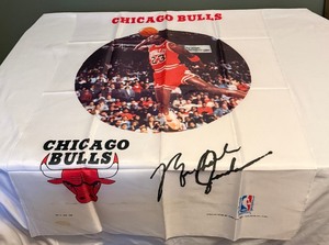 lot 61 image: Michael Jordan Large Fabric Basketball Banner - 1