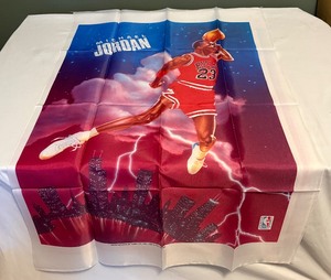 lot 62 image: Michael Jordan Large Fabric Basketball Banner - 2