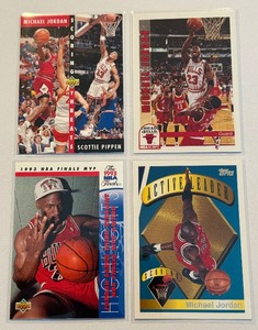 lot 69A image: 4 Card Michael Jordan Basketball Card Lot - #6