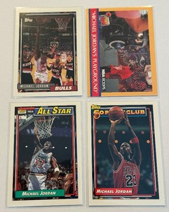 lot 71A image: 4 Card Michael Jordan Basketball Card Lot - #8