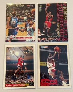 lot 72A image: 4 Card Michael Jordan Basketball Card Lot - #9