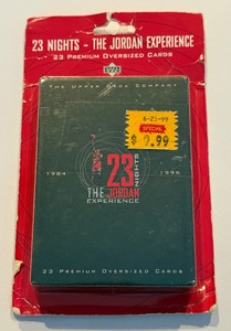 lot 29A image: Michael Jordan 23 Nights The Jordan Experience 23 Premium Oversized Card Set by Upper Deck - NEW