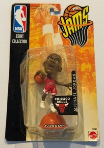 lot 79 image: Michael Jordan NBA Jams 1998-99 Court Collection Basketball Figure #1
