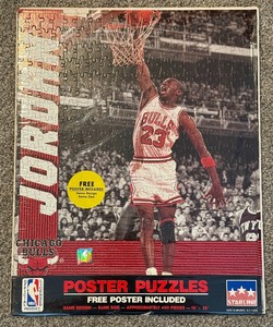 lot 91 image: Michael Jordan Baskerball Poster Puzzle New - 1
