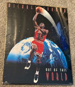 lot 95 image: Michael Jordan Out of This World Basketball Poster