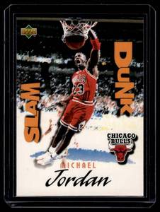 lot 10A image: Michael Jordan Slam Dunk Insert 1997 Upper Deck #SD22 Basketball Card