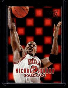 lot 15A image: Michael Jordan 1996-97 Fleer Ultra Board Game #7 Insert Basketball Card