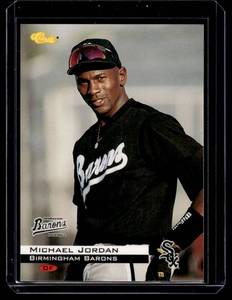 lot 44A image: Michael Jordan Baseball 1994 Classic Birmingham Barons #1 Baseball Card