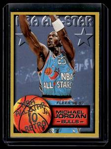 lot 45A image: Michael Jordan 1996-97 Fleer NBA All-Star Retro #282 Basketball Card