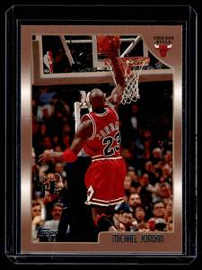 lot 48A image: Michael Jordan 1998 Topps #77 Basketball Card