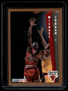 lot 53A image: Michael Jordan 1992-93 Fleer #32 Basketball Card