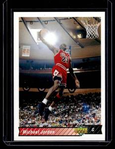 lot 63A image: Michael Jordan 1992-93 Upper Deck #23 Basketball Card