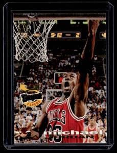 lot 77A image: Michael Jordan 1993-94 Topps Stadium Club International Frequent Flyers #181 Basketball Card