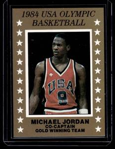 lot 22A image: Michael Jordan 1984 USA Olympic Basketball Card