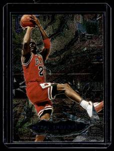 lot 79A image: Michael Jordan Metal Shredders Insert 1996-97 Fleer Metal #261 Basketball Card